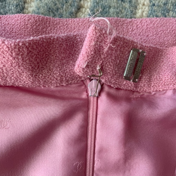 CHANEL VINTAGE TWEED PINK 1990S SUIT JACKET SKIRT SIZE 42 VERY PRELOVED - Picture 11 of 16